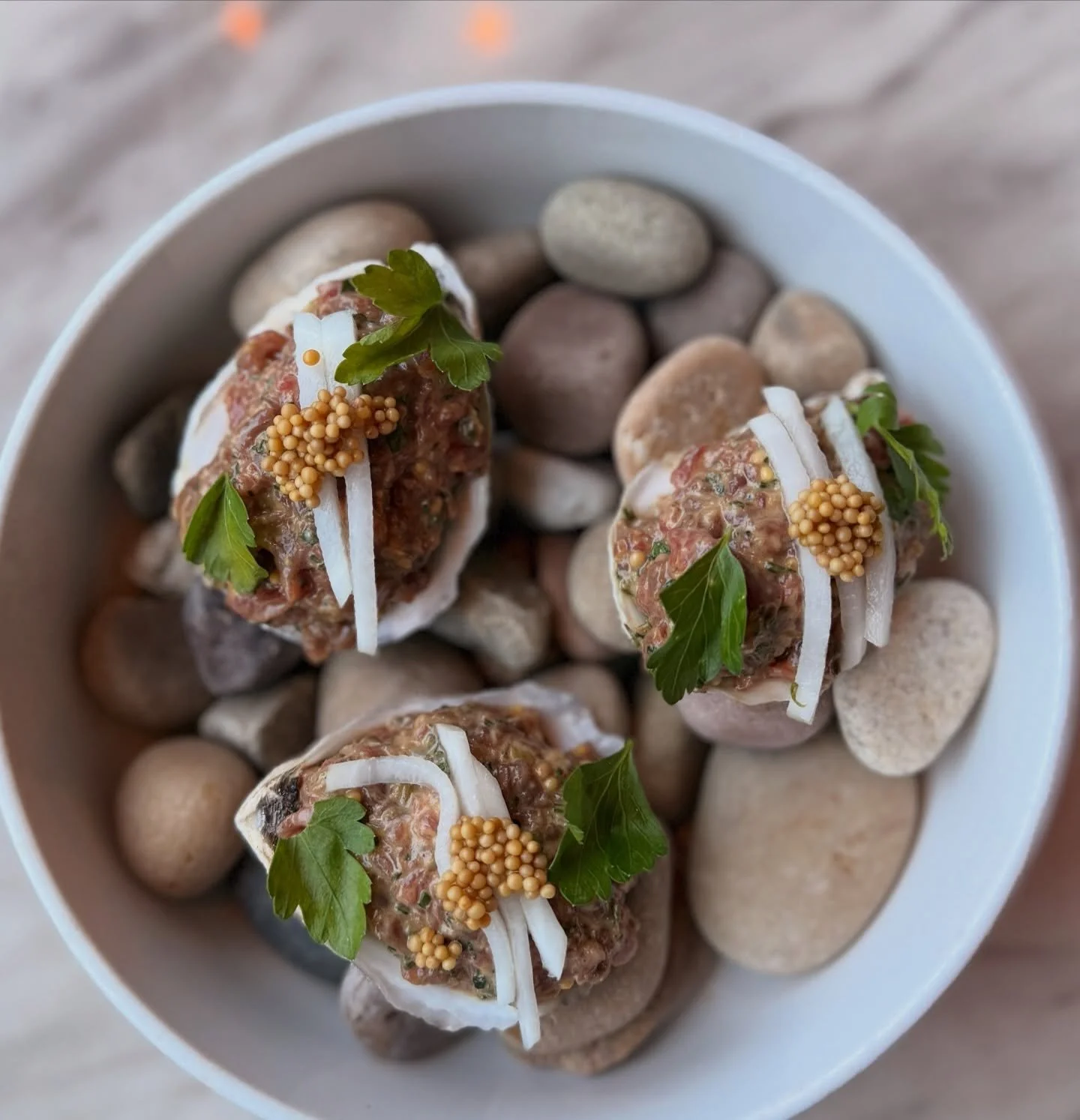 The perfect starter is always a beef tartare. Ours is a wagyu beef mixed with a smoked oyster mayo and served with pickled turnip - have you tried it yet?