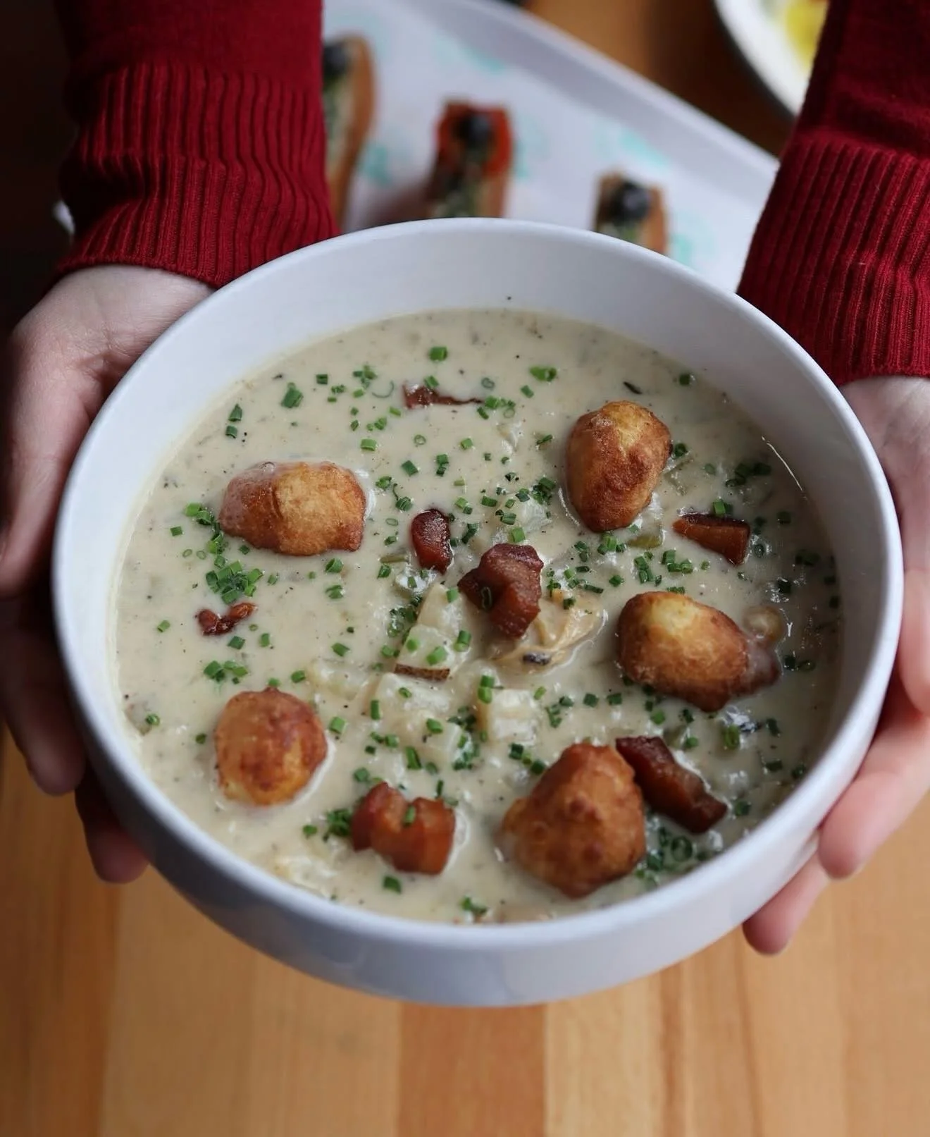 There's a new (neighborhood) menu in town! Join us for a $45 3-course dinner in PCo, including our favorite cozy bowl of chowder with black pepper beignets.