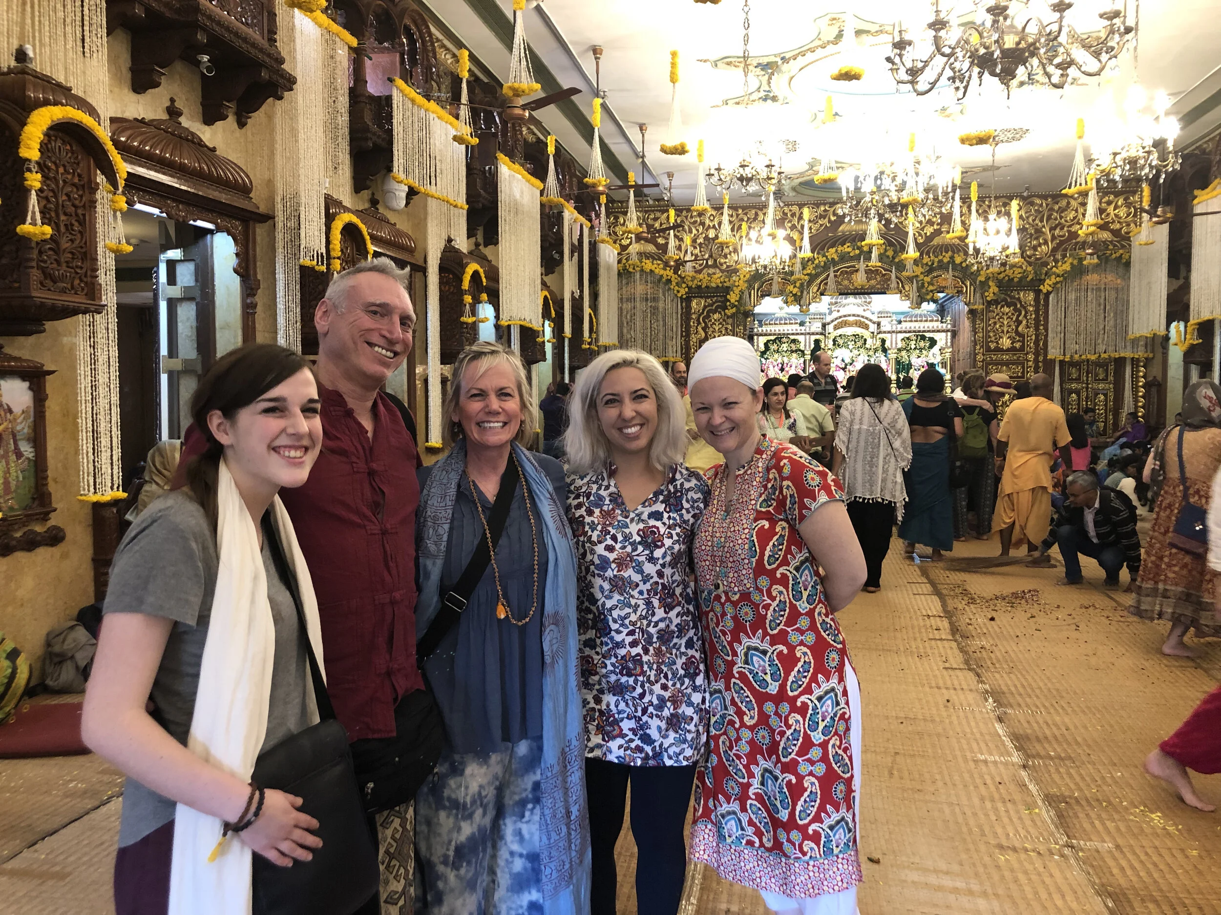 At the Sri Radha Gopinath Mandir temple in Mumbai.