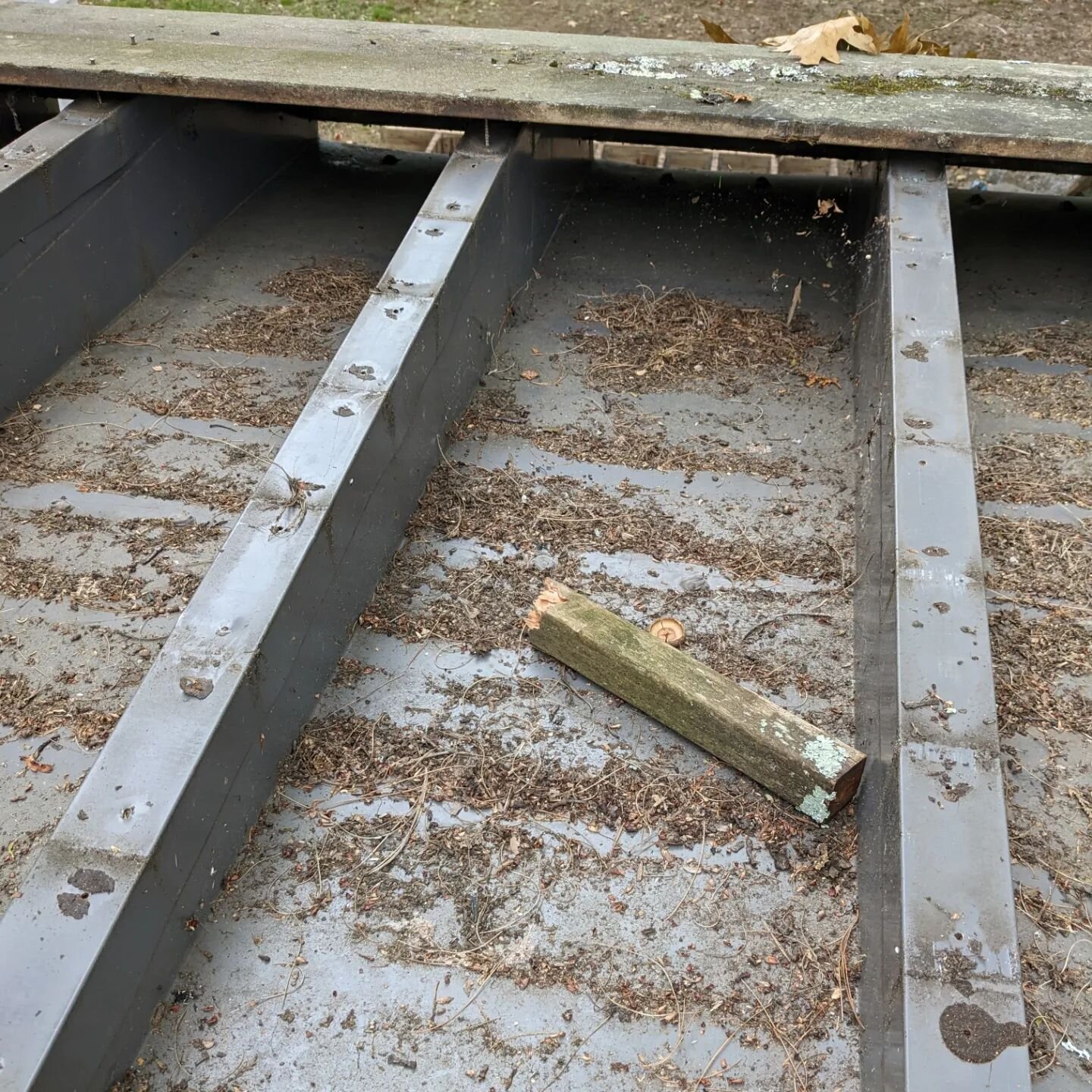 This is the sad result of bad water management detailing. This mudroom addition was less than 20 years old.

I have to give the person who built it some credit. They TRIED. THEY WERE SO CLOSE. The whole roof was done in flashing, all lapped correctly