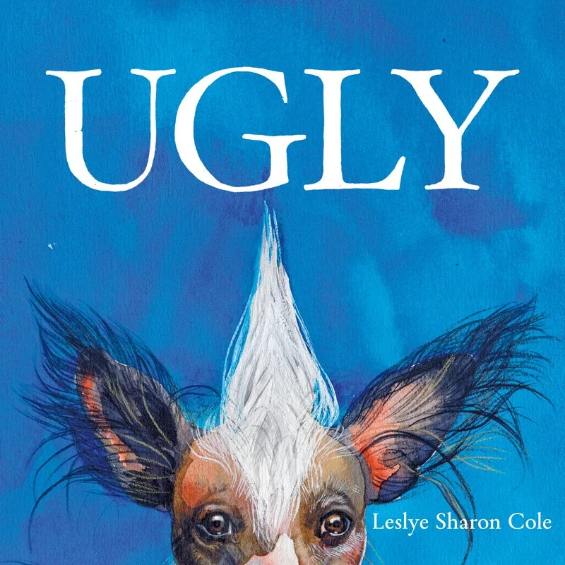 UGLY cover concept. Author, illustration and typography. Watercolour.