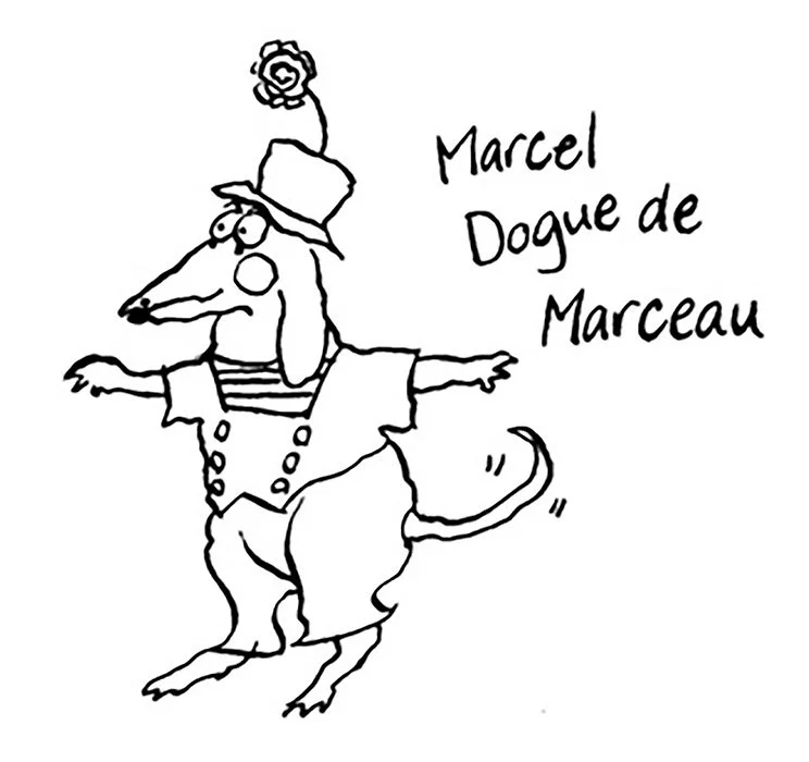 THE DOG WHISPERER, New Holland Publishers. Dog Body Language. Ink on paper.