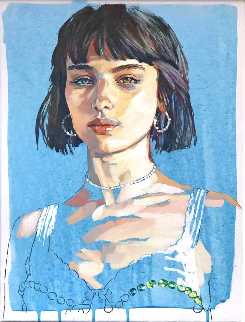 Alice Pagani. Oil on canvas. SOLD.