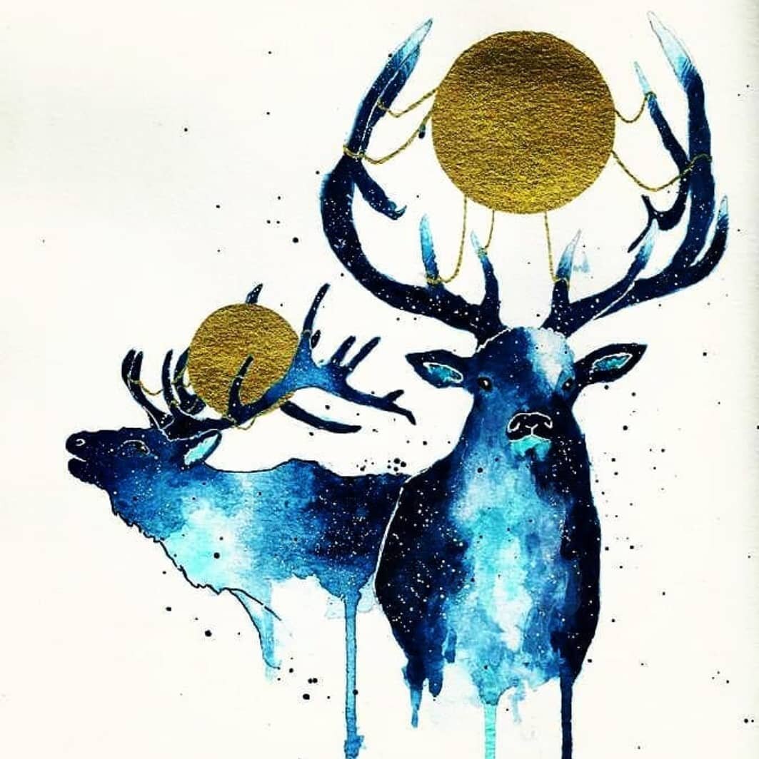 🦌Brighten up your home this holiday with these stunning water colour designs by @luminescentlizard 

Shawna specializes in making watercolour art prints, enamel pins, and stickers. Other mediums she loves to work with include gouache and acrylic.

C