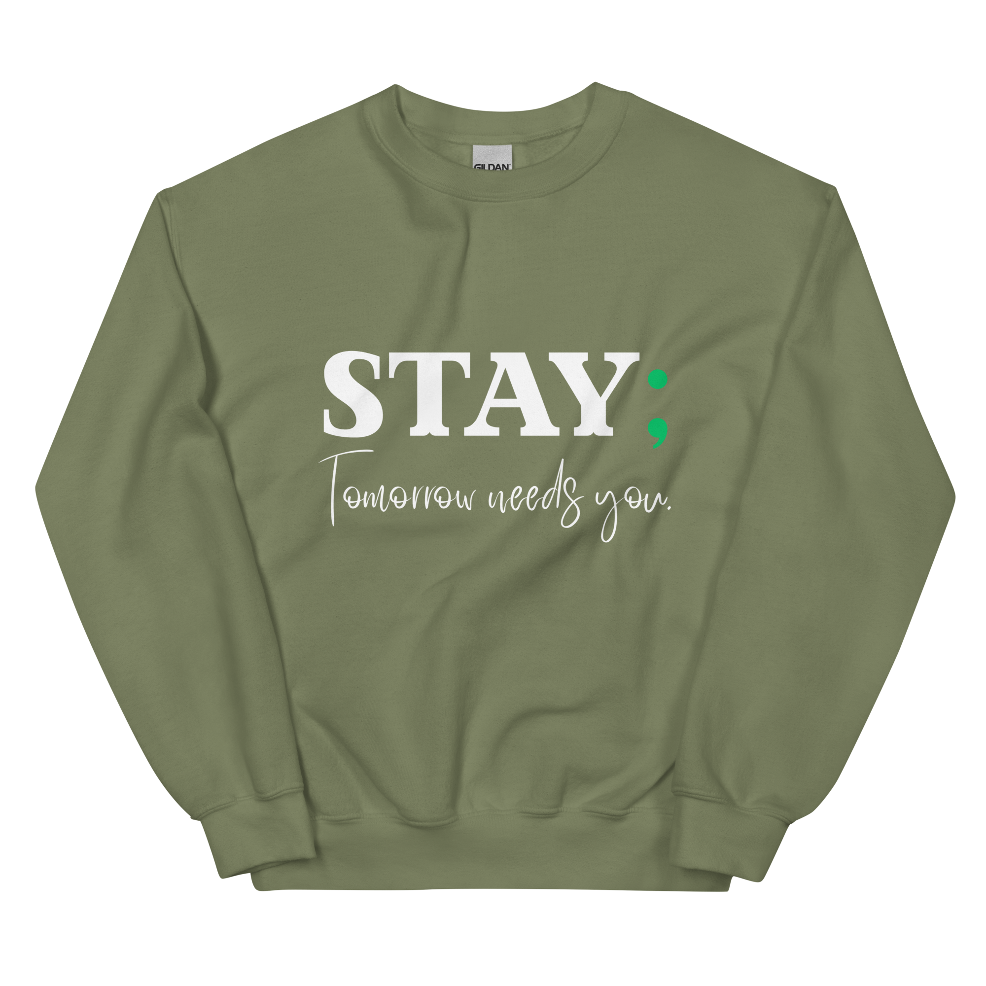 unisex-crew-neck-sweatshirt-military-green-front-68c1e56378506.png