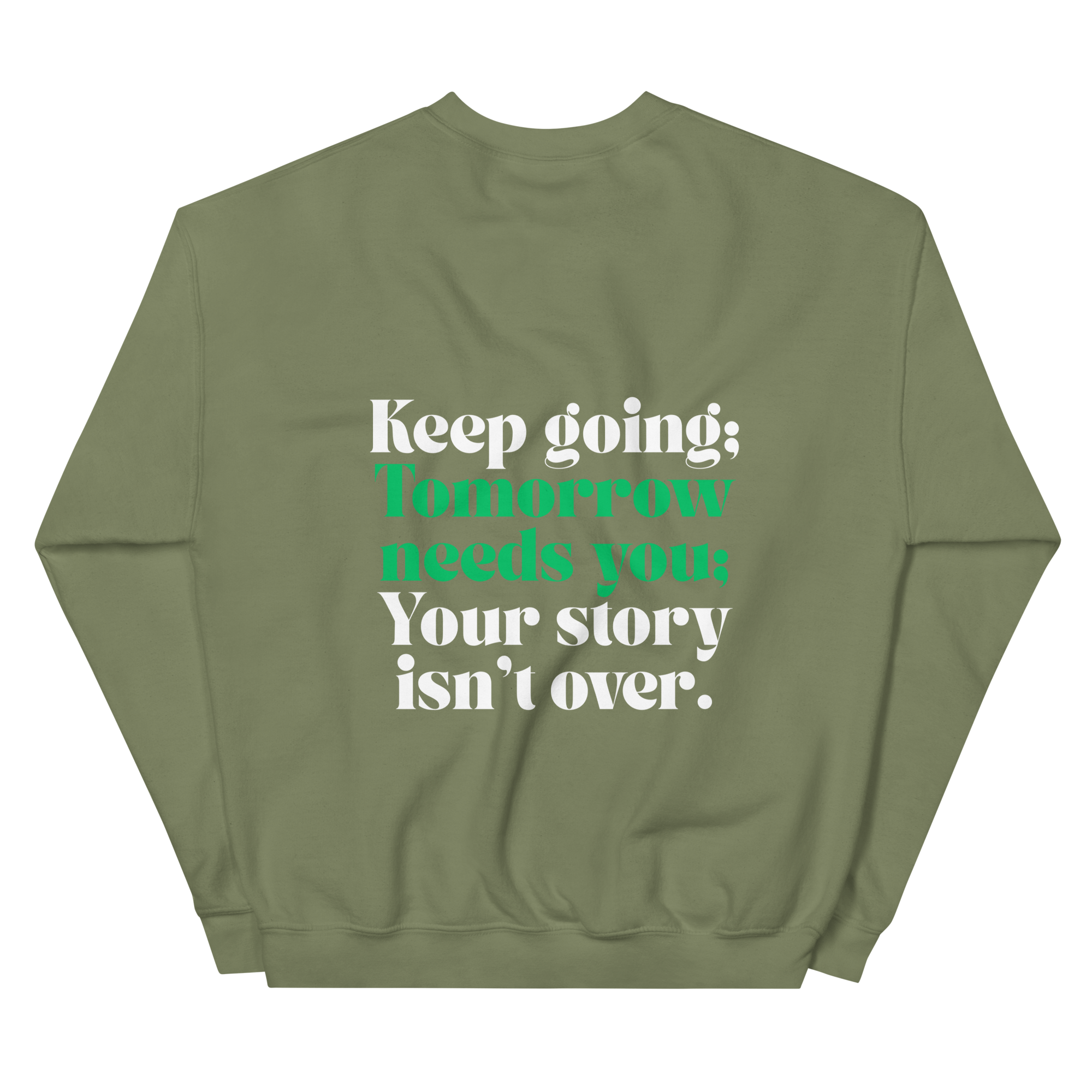 unisex-crew-neck-sweatshirt-military-green-back-68c1e5b623c2a.png