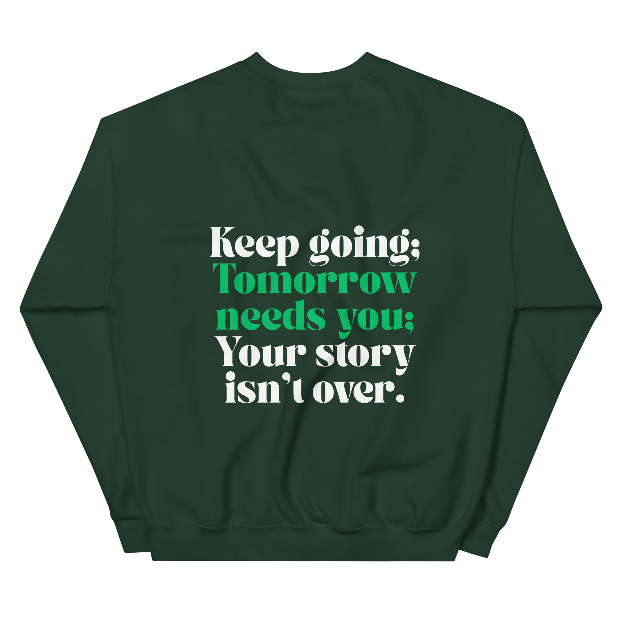 unisex-crew-neck-sweatshirt-forest-green-back-68c1e6e128368.png