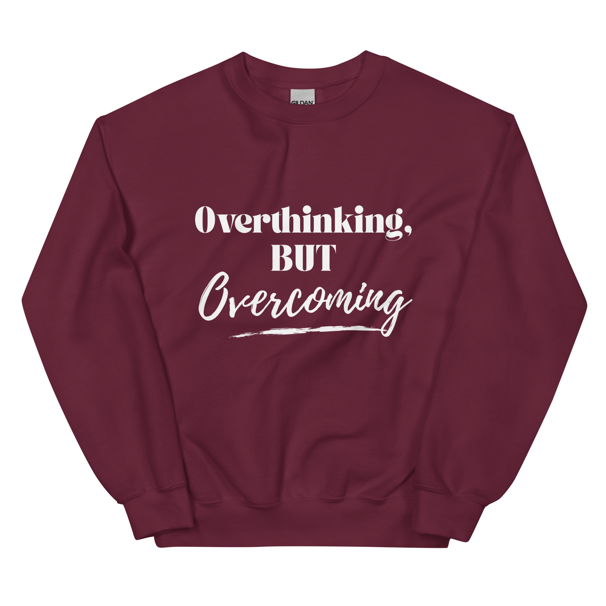 unisex-crew-neck-sweatshirt-maroon-front-6939985082ed9.png