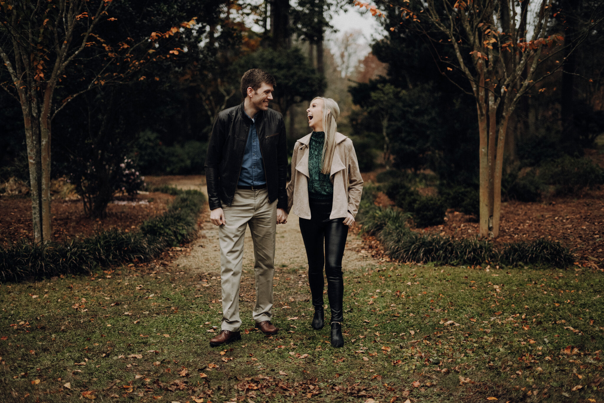 Baton Rouge Engagement Session at Windrush Gardens | Elaina + Marshall