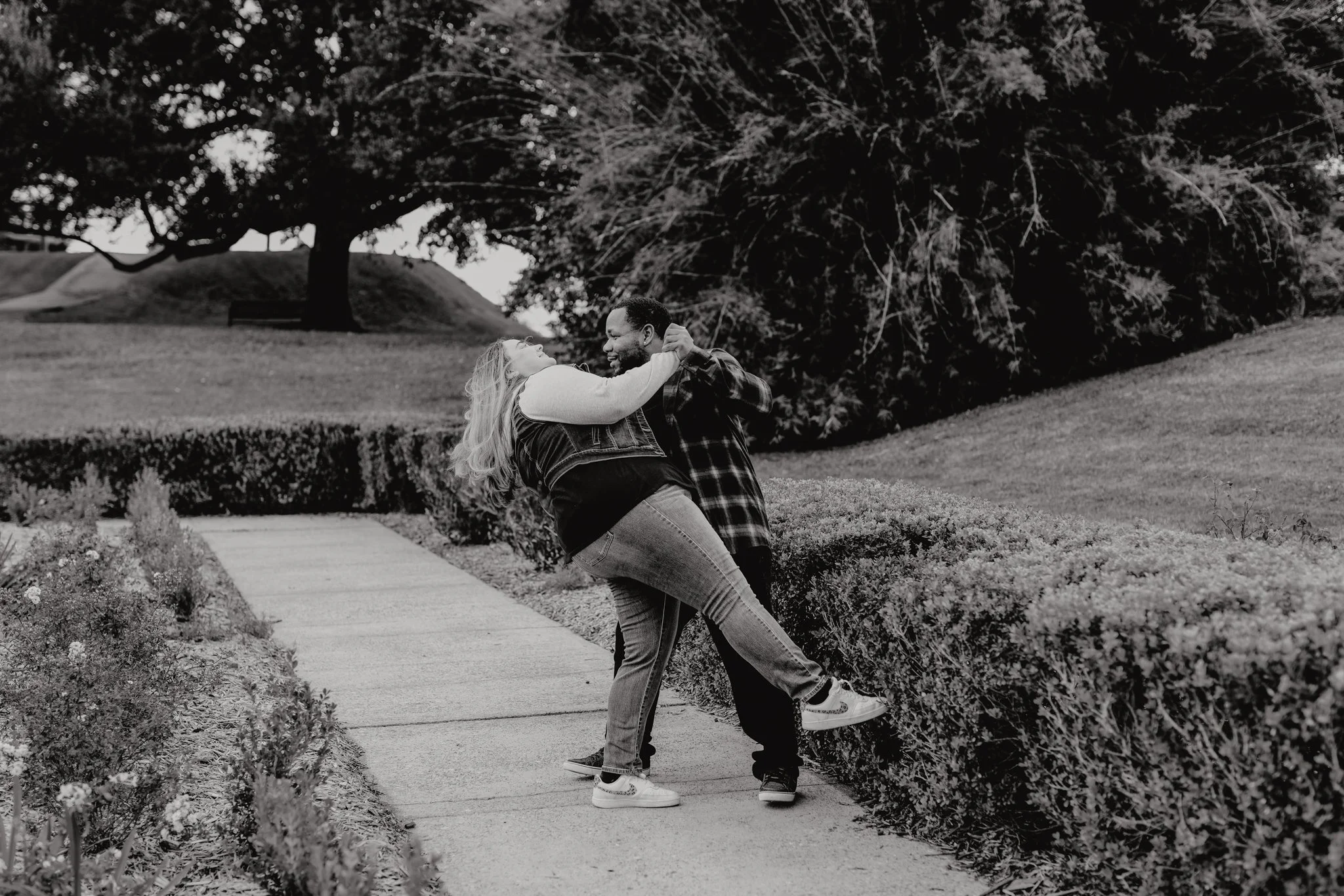 Kirsten + Quinte  Engagement Session in Downtown Baton Rouge _ Arsenal Park-34.jpg