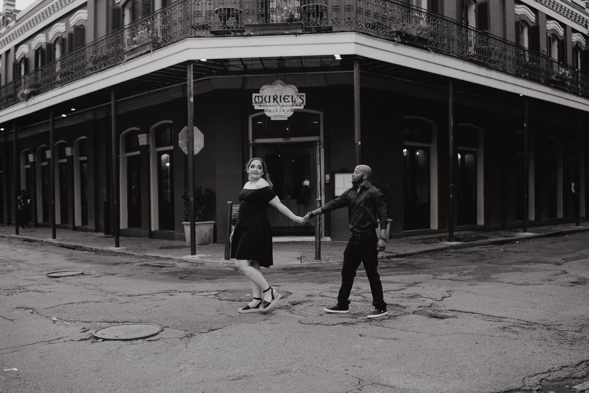 Rochelle + Carlos _ New Orleans Jackson Square Engagement Session-06.jpg
