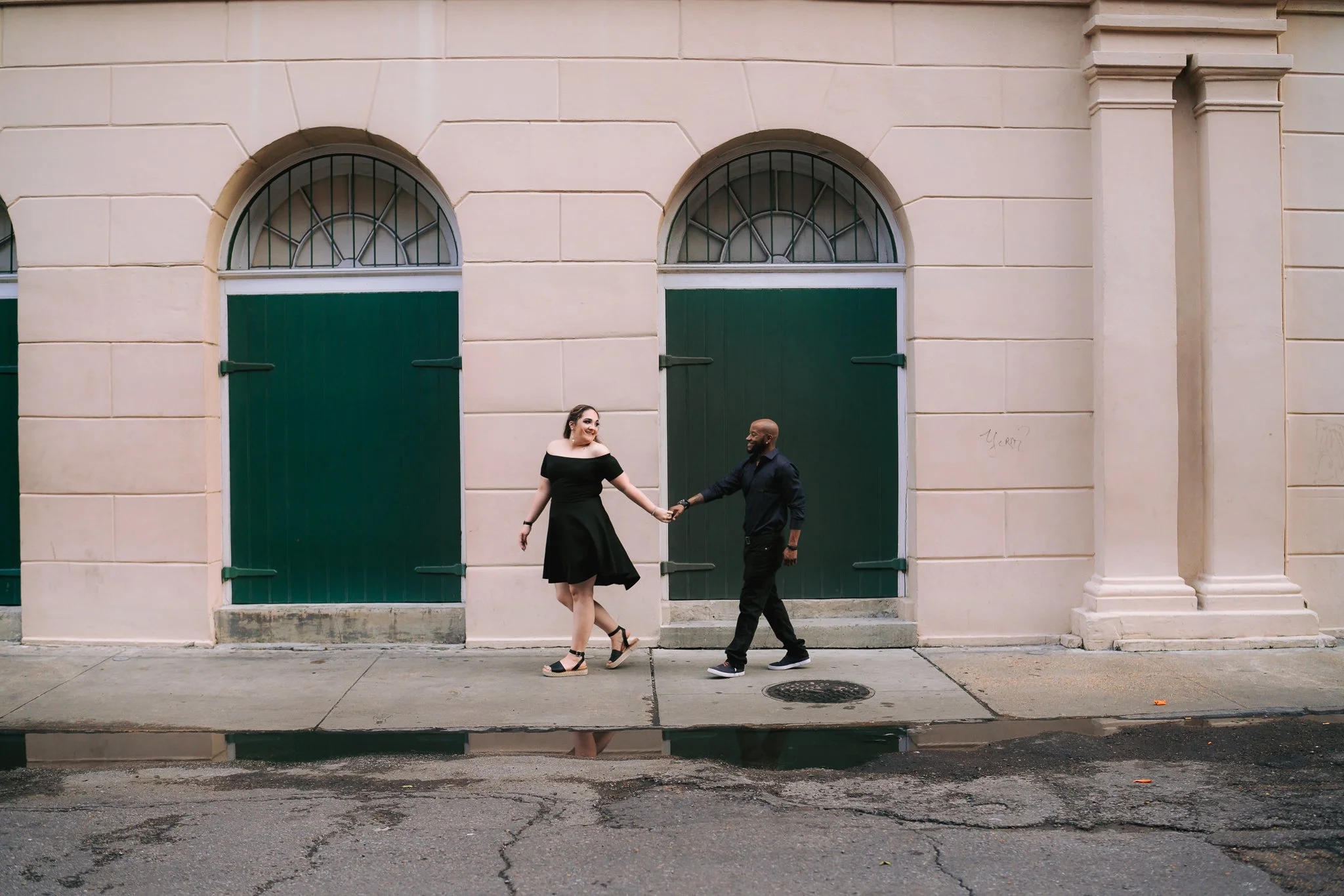 Rochelle + Carlos _ New Orleans Jackson Square Engagement Session-15.jpg