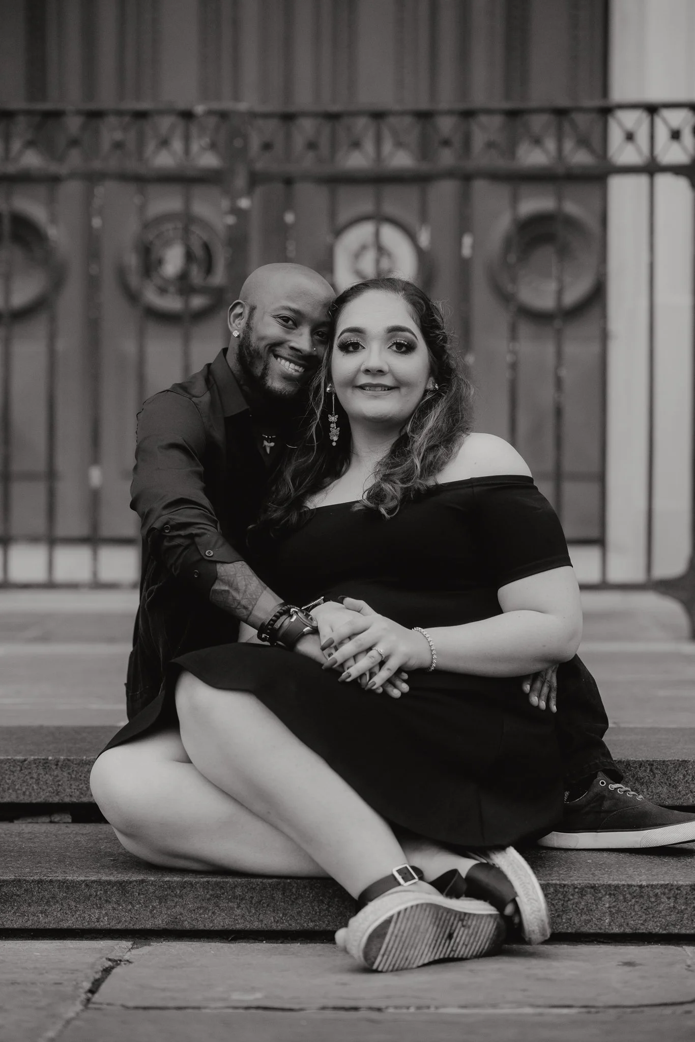 Rochelle + Carlos _ New Orleans Jackson Square Engagement Session-18.jpg