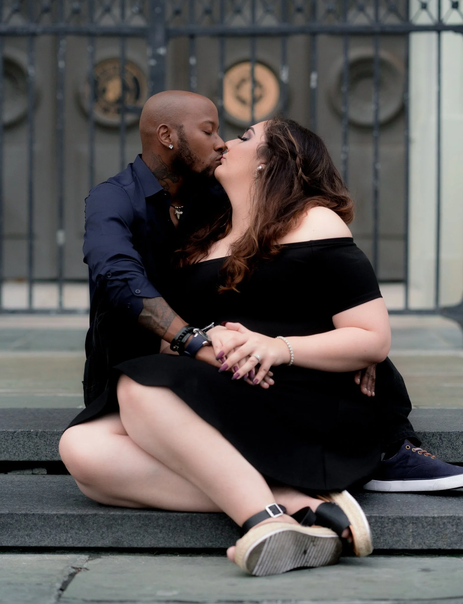 Rochelle + Carlos _ New Orleans Jackson Square Engagement Session-19.jpg