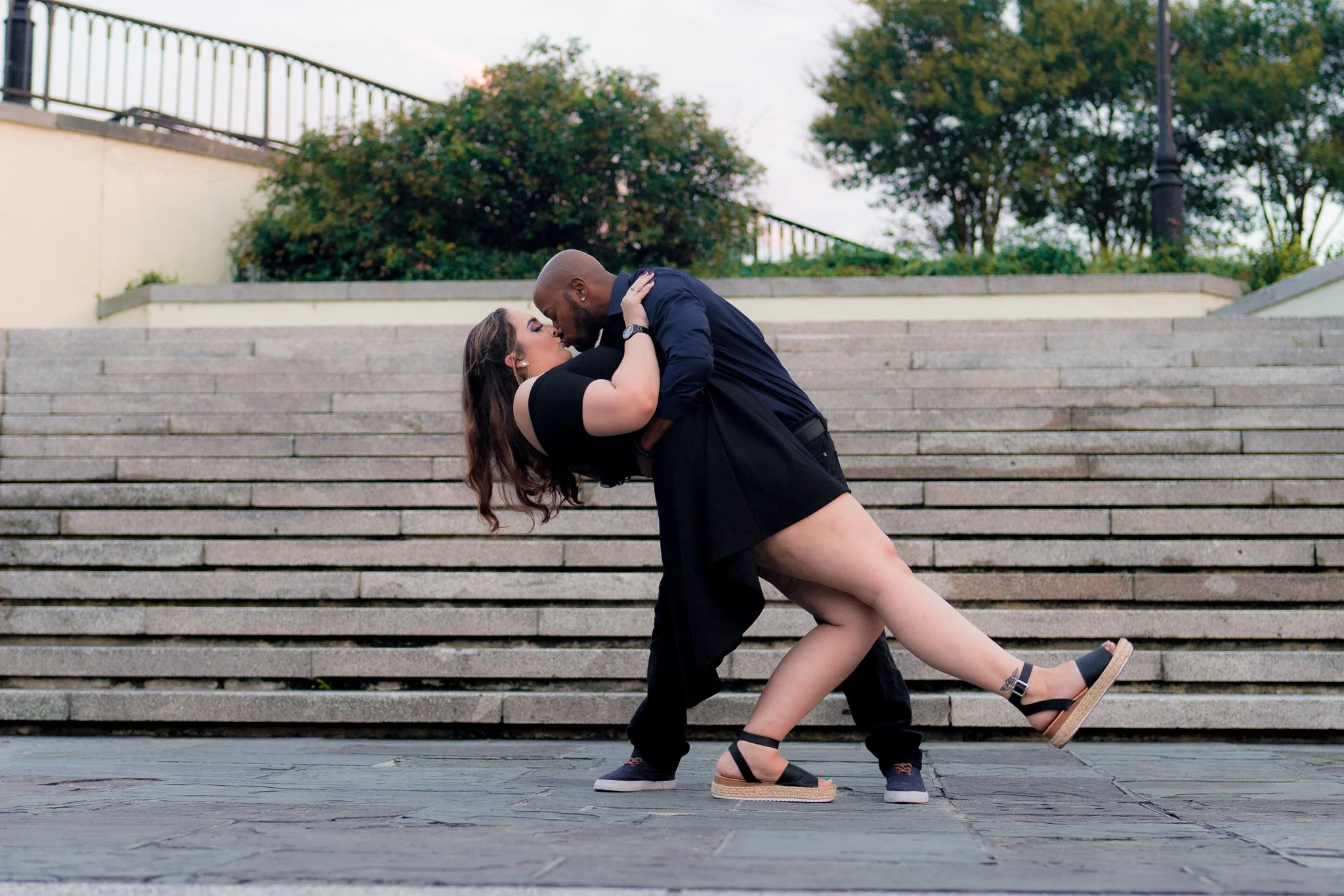 Rochelle + Carlos _ New Orleans Jackson Square Engagement Session-22.jpg