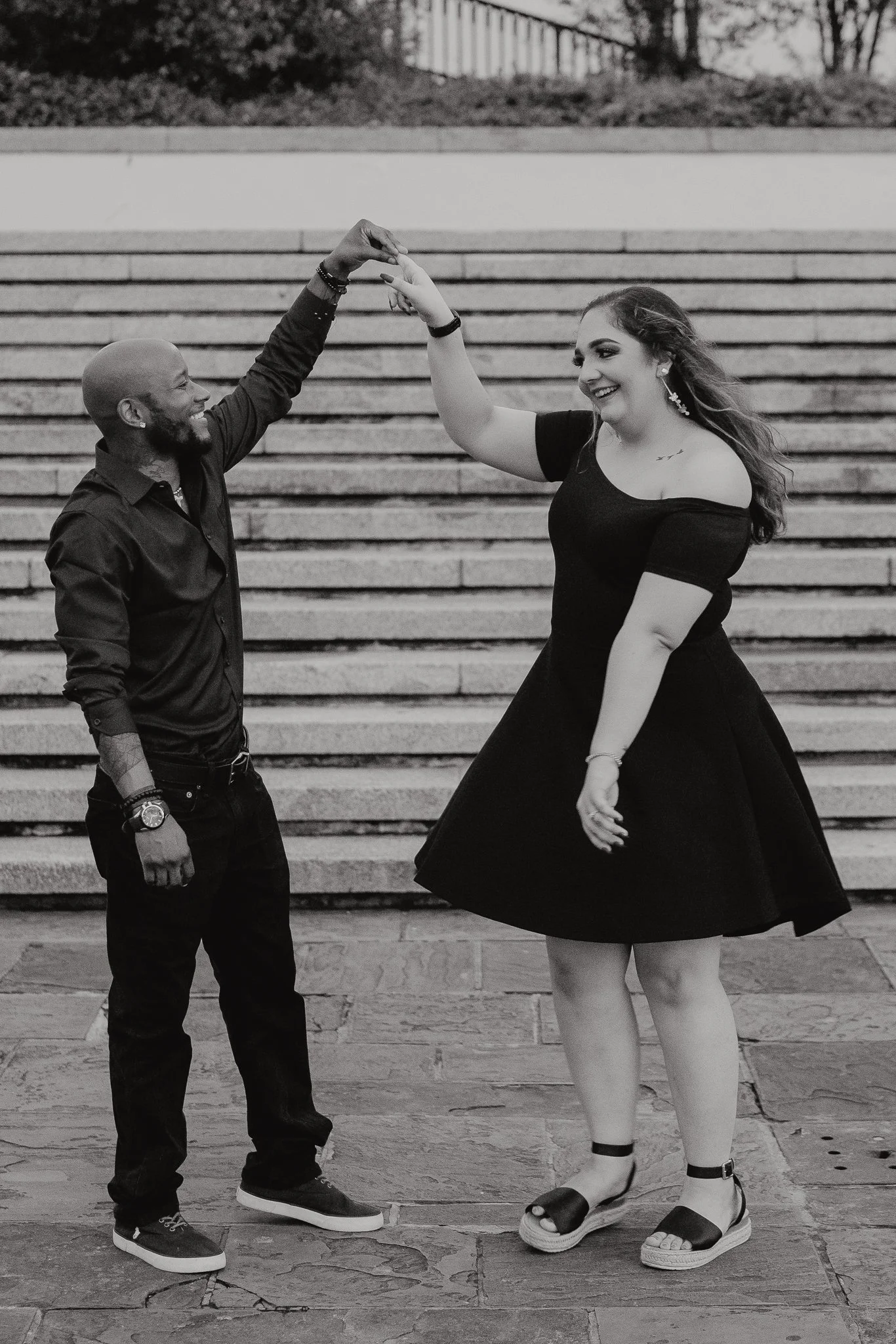 Rochelle + Carlos _ New Orleans Jackson Square Engagement Session-25.jpg