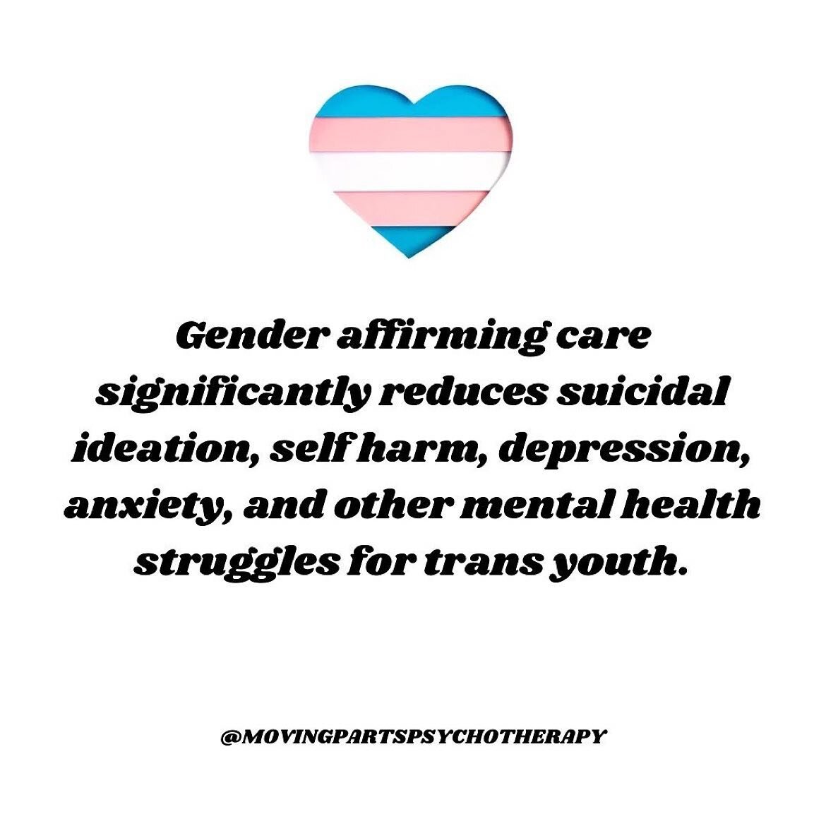 Repost from @movingpartspsychotherapy
&bull;
I am angered and saddened by G*eg Ab*tt&rsquo;s attack on trans youth in Texas. Today he declared those who provide gender affirming care and parents who approve of gender affirming care should be reported