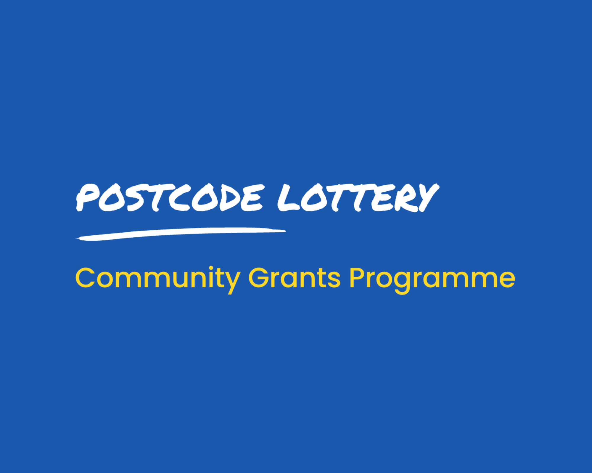 Sported Postcode Lottery Community Grants Programme 