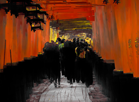  Fushimi Inari Shrine 伏見稲荷大社 130x95cm - 8ed 2016 