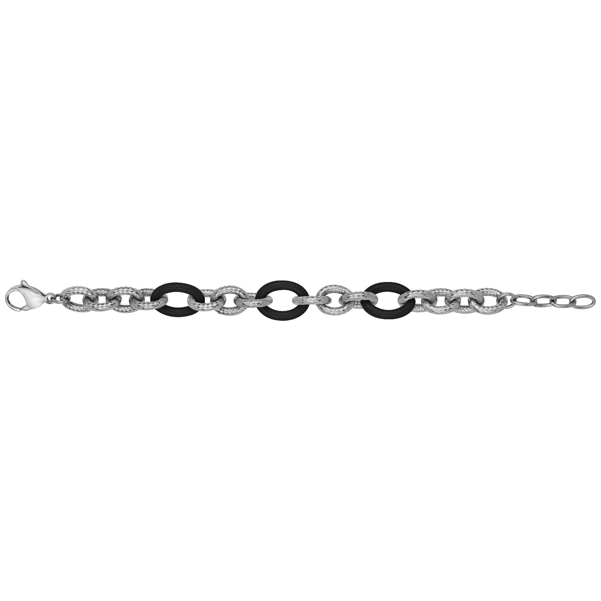 Bracelet Acier Céramique Noire