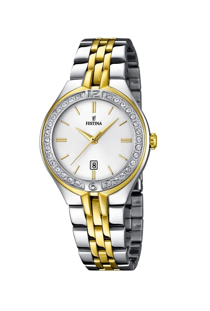 Montre Festina Bicolore  + Pierres Bracelet Bicolore