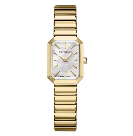 Montre Hebrelin "Octogone" Dorée