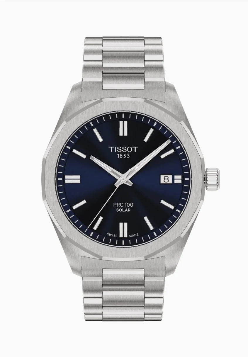 Montre Tissot "PRC100 SOLAR" Acier Cadran Bleu