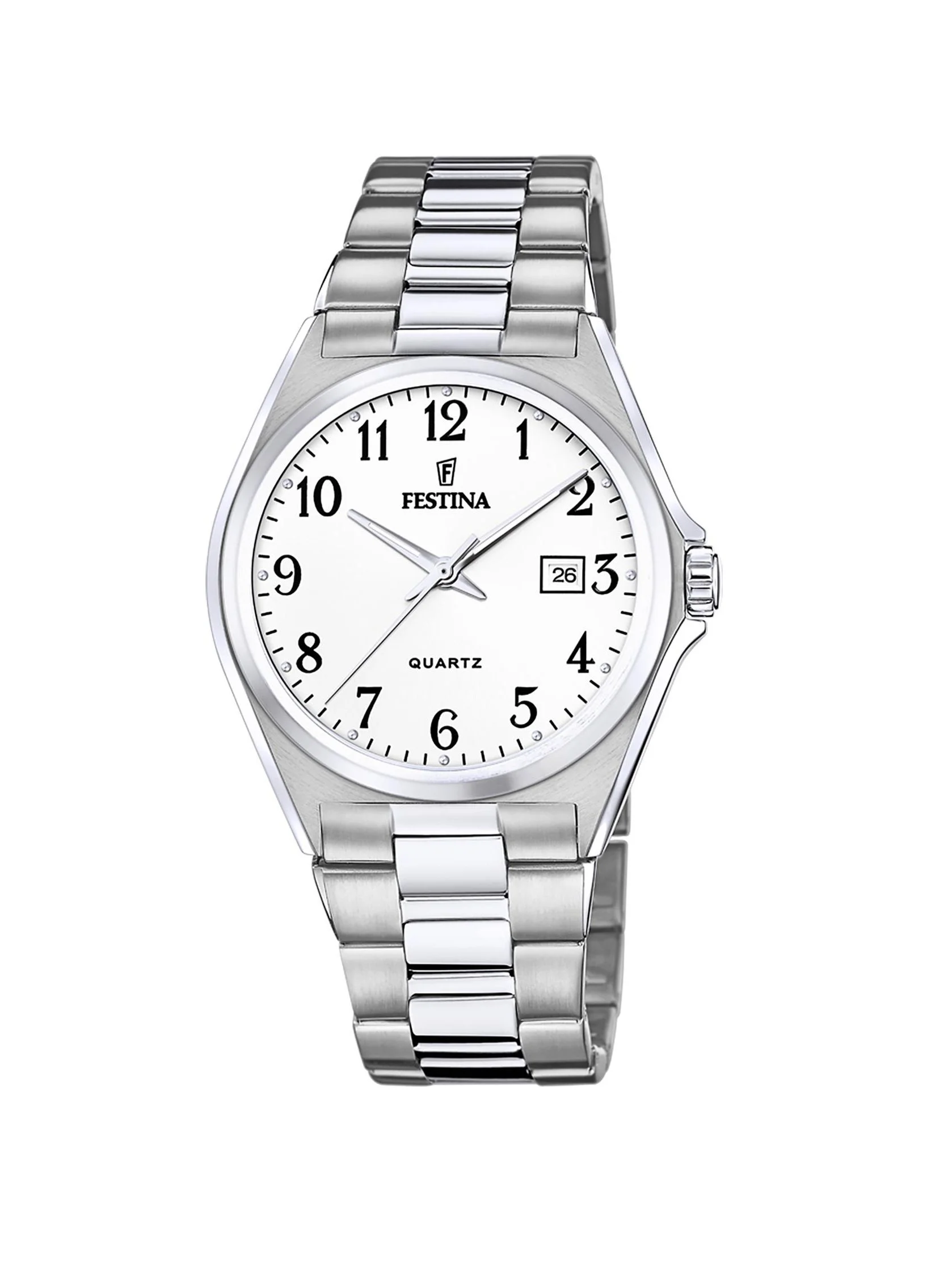 Montre Festina Blanche Bracelet Acier