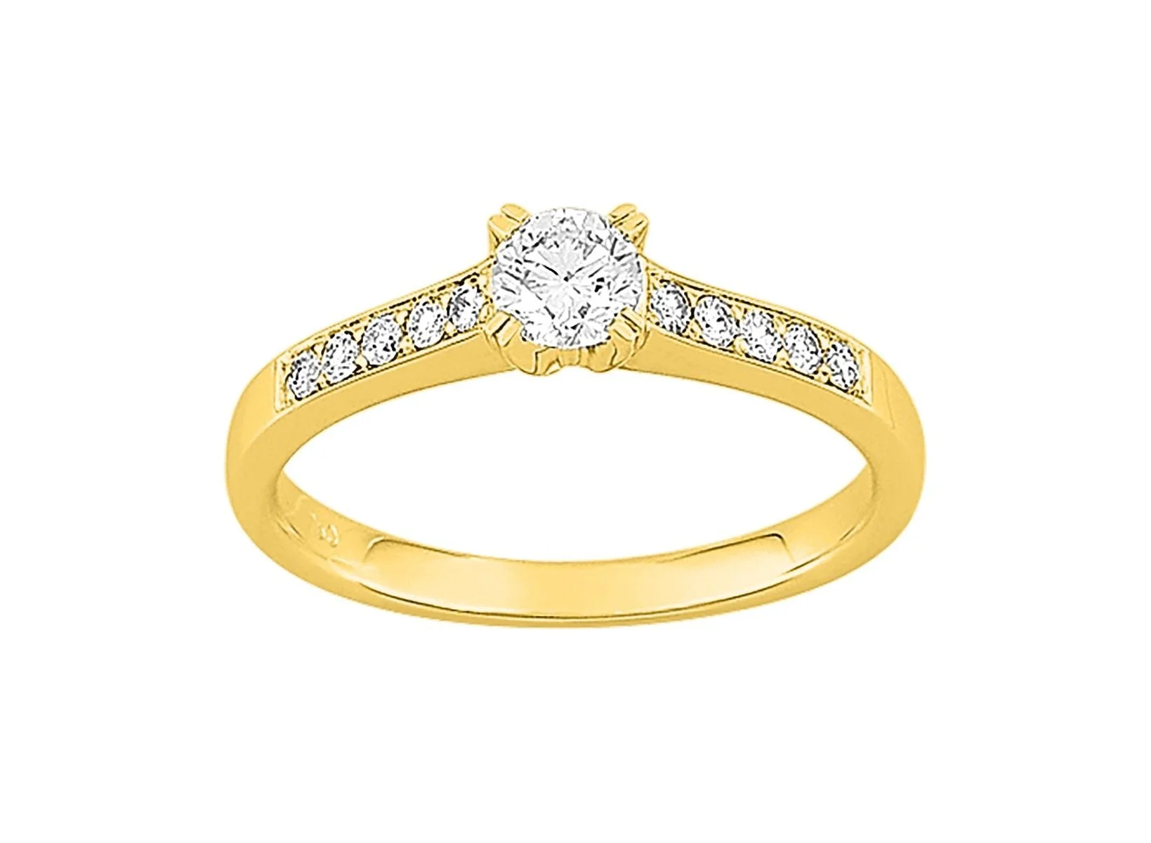 Solitaire Accompagné de Diamant