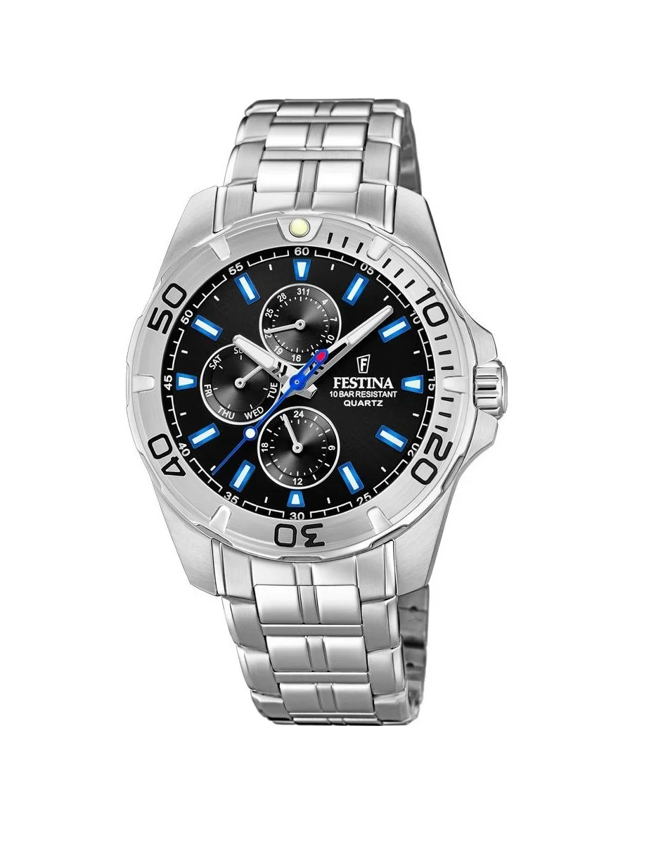 Montre Festina Multi Fonction Acier Bracelet Acier