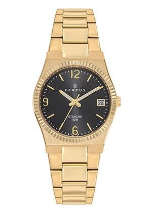 Montre Certus Dorée Bracelet Acier Doré