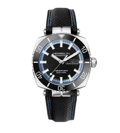 Montre Herbelin "Newport Diver" Automatique Cuir Noir