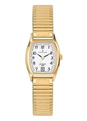 Montre Certus Dorée Bracelet Extansible Doré