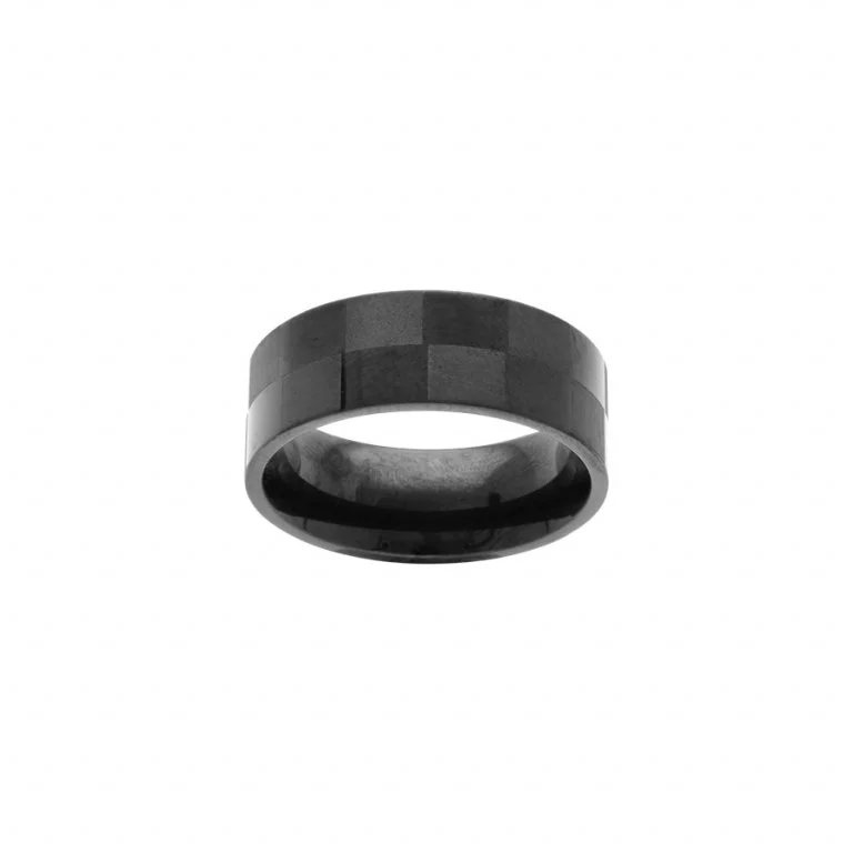 Bague Acier PVD Noir