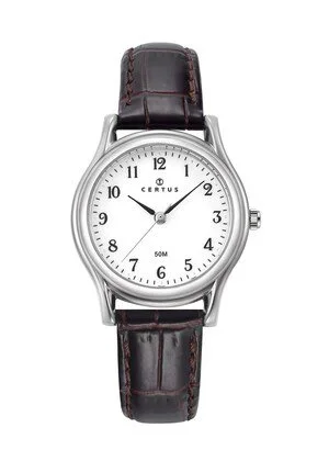 Montre Certus Acier Bracelet Marron