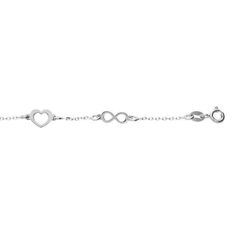 Bracelet Coeurs + Infinis