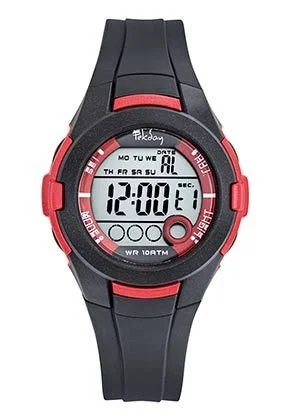 Montre Tekday Noire et Rouge