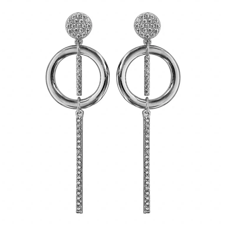 Boucle d'Oreille Oxyde Pendante