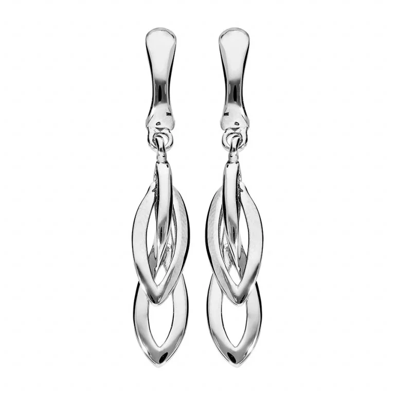 Boucle d'Oreille Clip Laiton Pendante