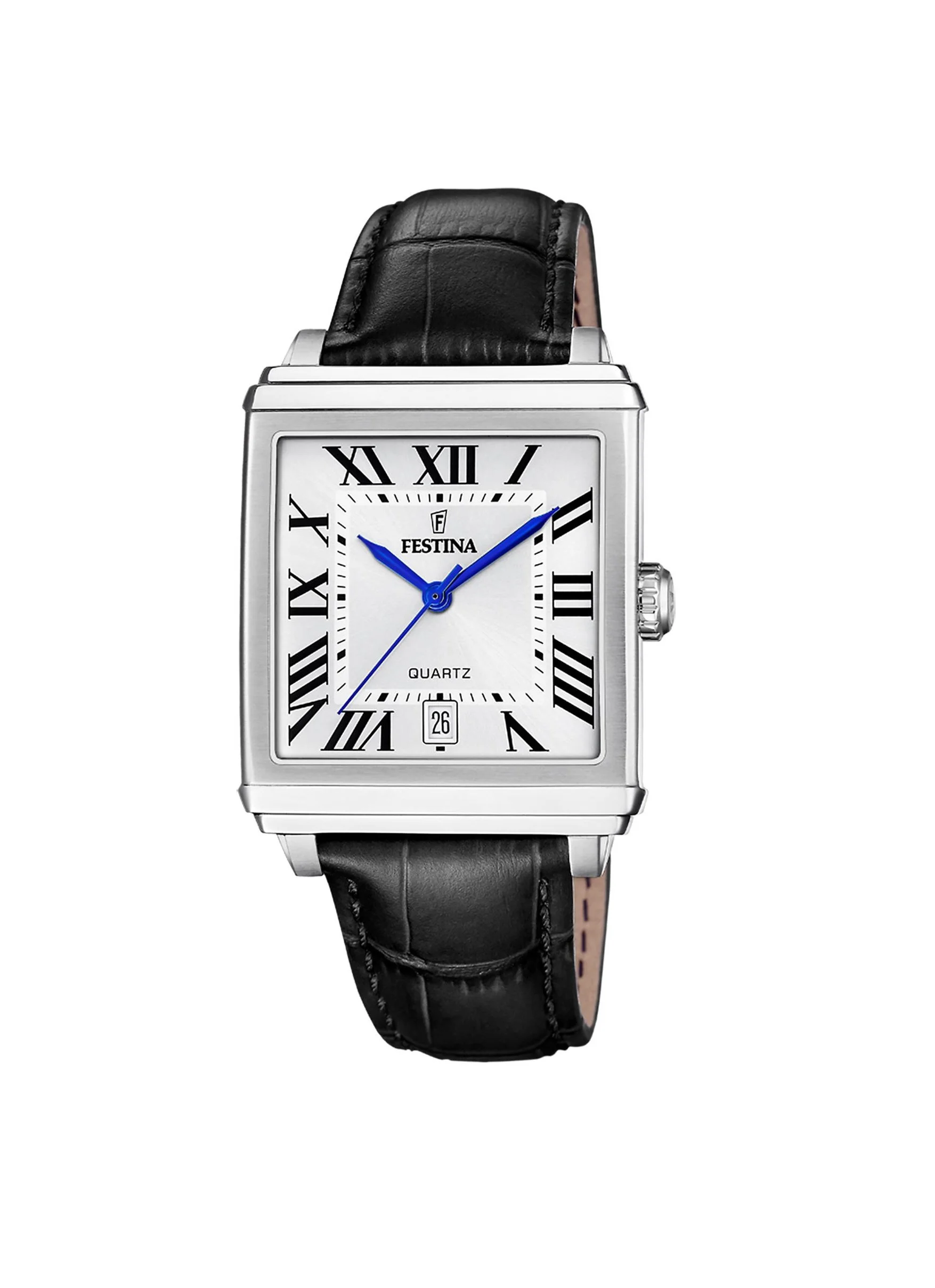 Montre Festina Acier Bracelet Cuir Noir