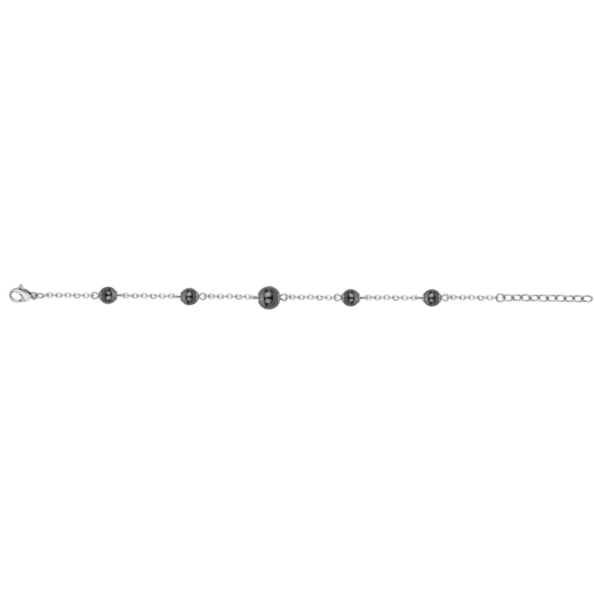 Bracelet Boules Céramique Noire