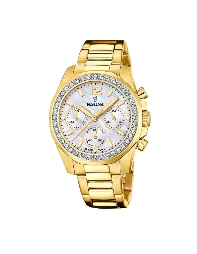 Montre Festina Doré Bracelet Doré