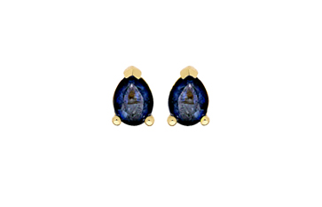 Boucle d'Oreille Saphir Poire