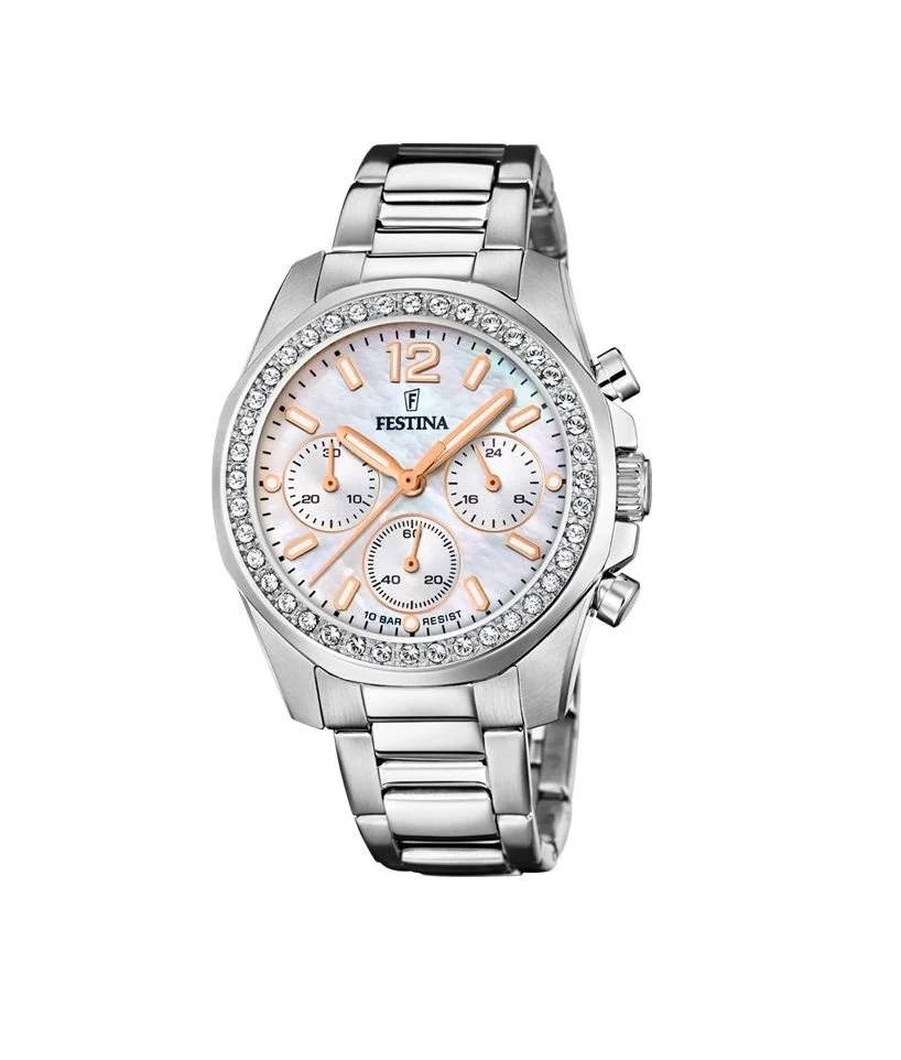Montre Festina Chrono Acier Bracelet Acier