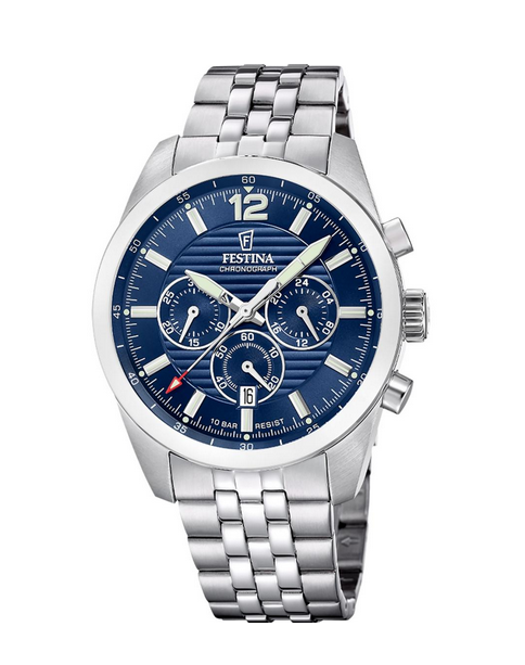 Montre Festina Chrono Acier Bracelet Acier