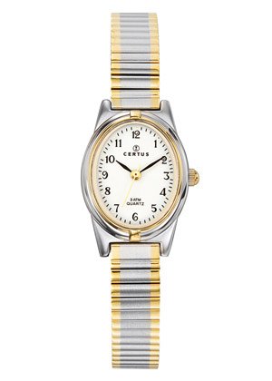 Montre Bicolore Bracelet Extansible Bicolore