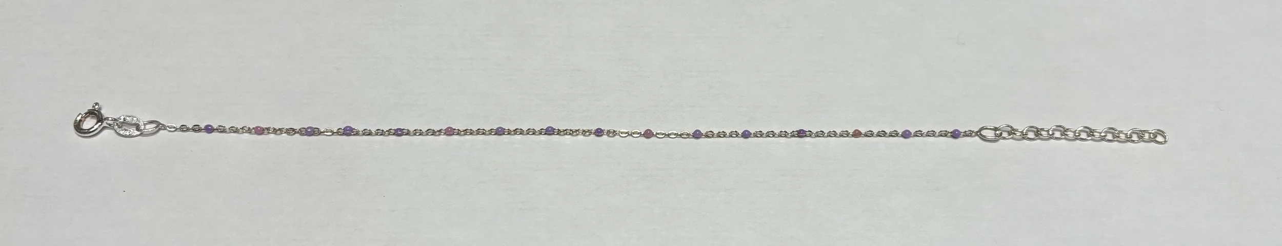 Bracelet Boules Roses et Violettes