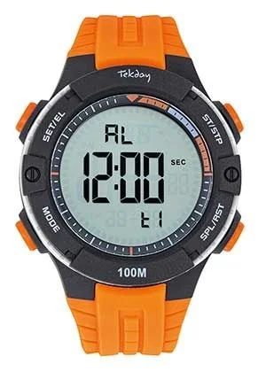 Montre Tekday Orange et Noir