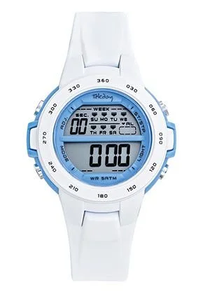 Montre Tekday Blanche et Bleue