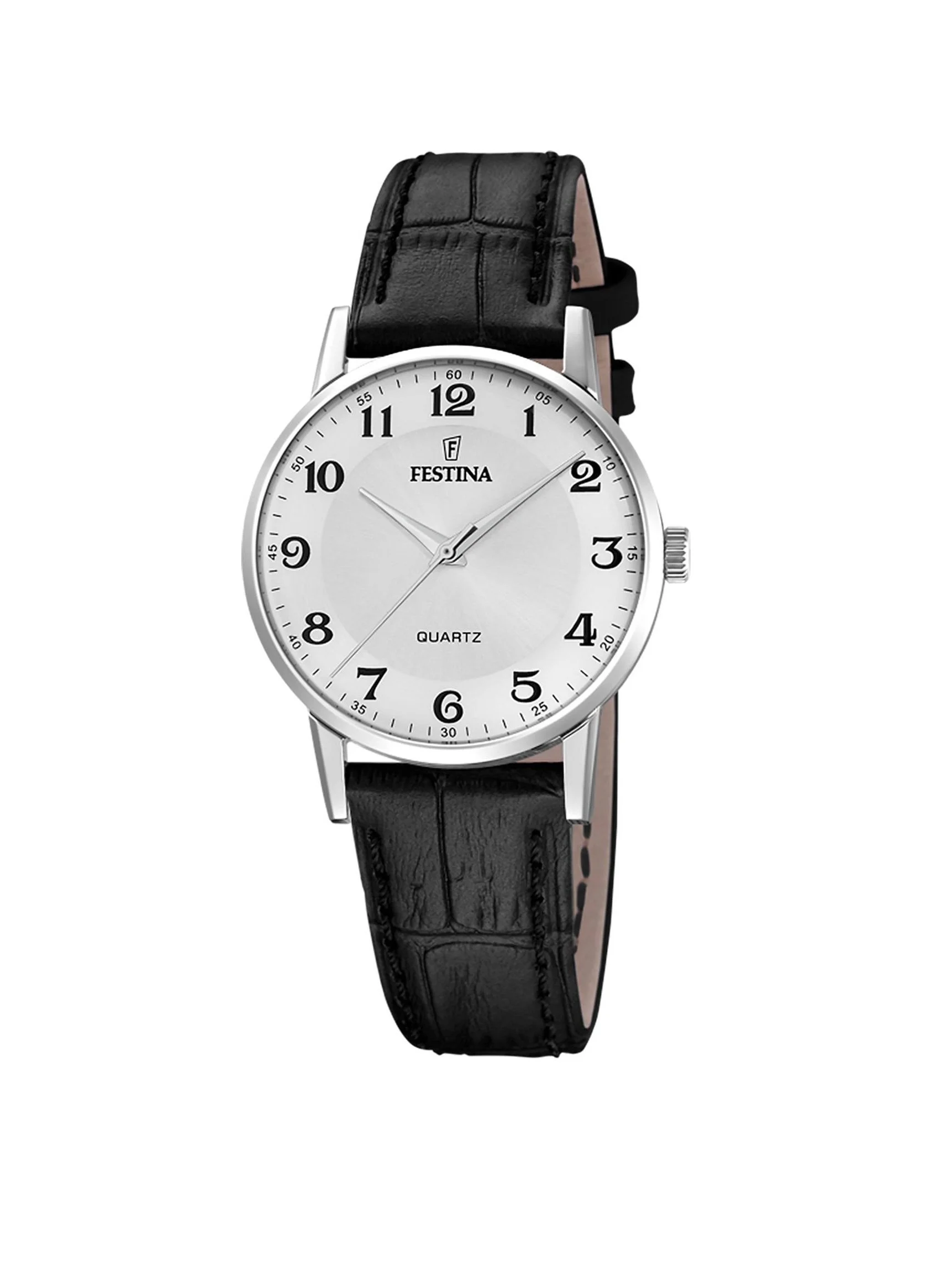 Montre Festina Acier Bracelet Cuir Noir